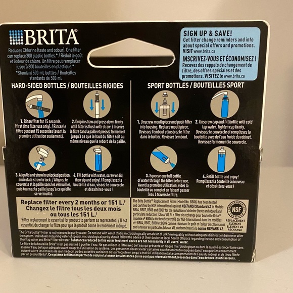 Brita Water Filter Bottle Replacement Filters - Picture 3 of 4